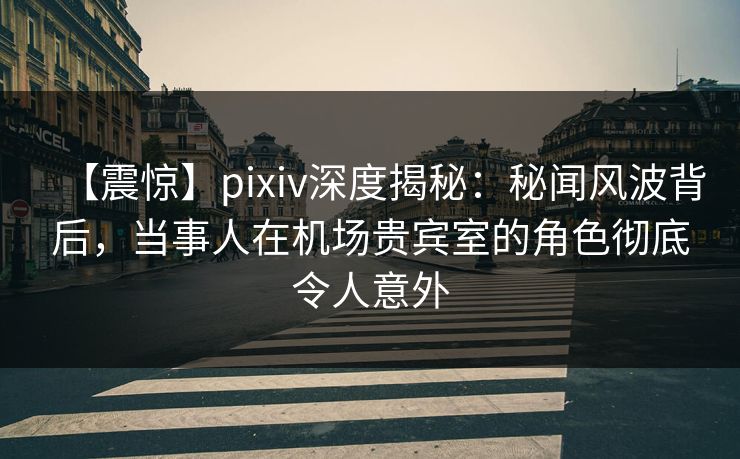【震惊】pixiv深度揭秘：秘闻风波背后，当事人在机场贵宾室的角色彻底令人意外
